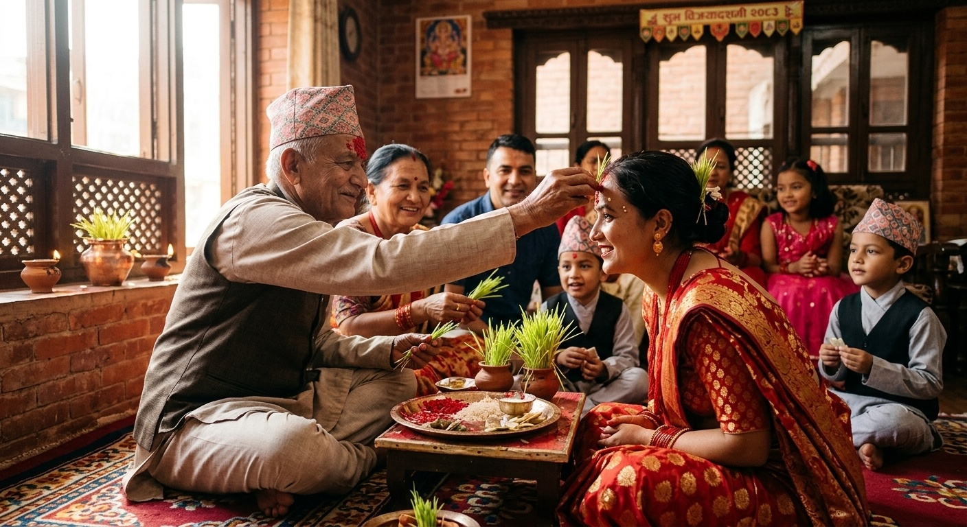 दसैँको टीका कुन दिशा फर्केर लगाउने ? यस्तो छ शुभ साइत विधि