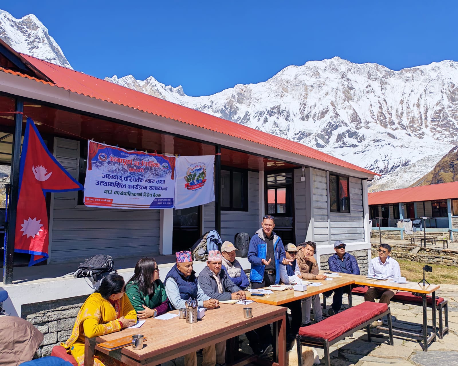 अन्नपूर्ण आधार शिविरबाट जलवायु न्यायको आवाज