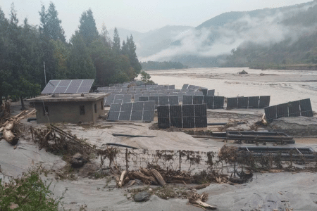 भुटानमा हिमताल विस्फोटपछि बाढी, पर्यटकीय क्षेत्रका संरचनामा क्षति